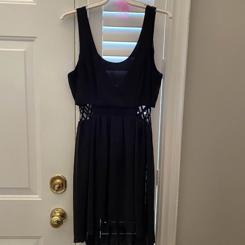 Black high-low dress from Honey